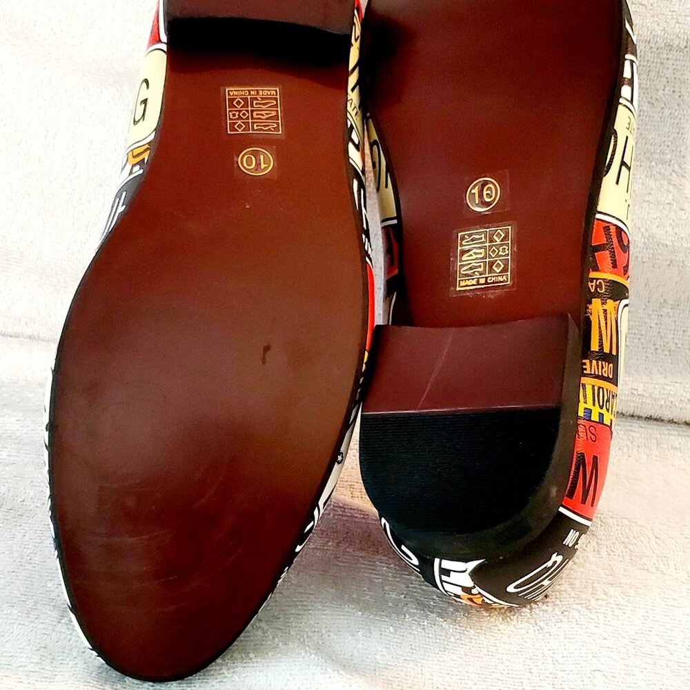 MeiJiaNa~ U.S. License Plate, Fashion- Loafer, Slip-On Shoes- Size 10- B09C3L711 - Picture 14 of 17